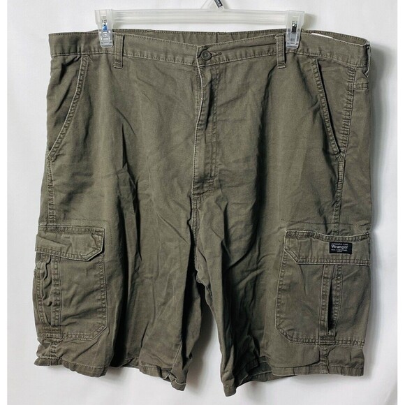 Wrangler Men’s Cargo Shorts Brown 8 Pockets Size 42 - Picture 1 of 3
